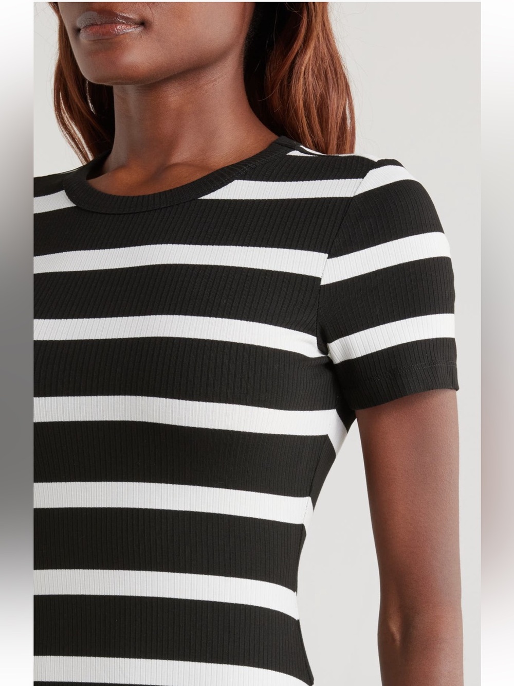 Vince Camuto Stripe Rib Sweater Midi Dress NWT - Picture 4 of 6